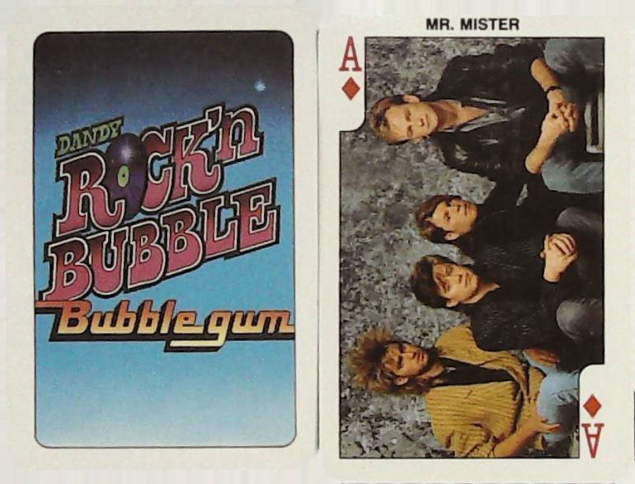 Dandy Gum Rock n Bubble Pop Stars ACE DIAMONDS MR MISTER - Click Image to Close