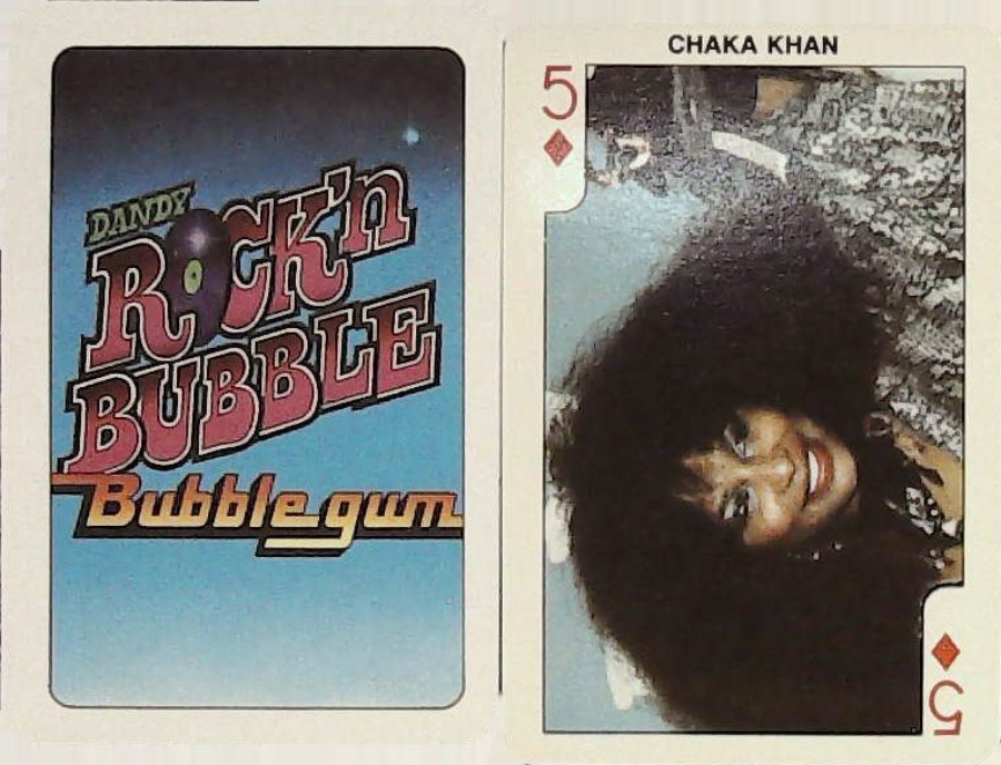 Dandy Gum Rock n Bubble Pop Stars 5 DIAMONDS CHAKA KHAN - Click Image to Close