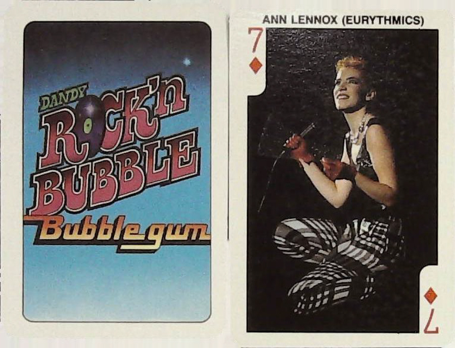 Dandy Gum Rock n Bubble Pop Stars 7 DIAMONDS ANN LENNOX ( EURYTHMICS )