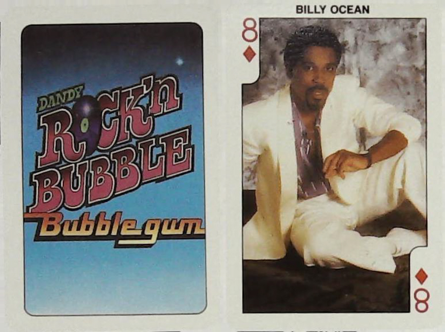 Dandy Gum Rock n Bubble Pop Stars 8 DIAMONDS BILLY OCEAN