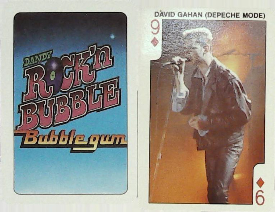 Dandy Gum Rock n Bubble Pop Stars 9 DIAMONDS DAVID GAHAN ( DEPECHE MODE ) - Click Image to Close