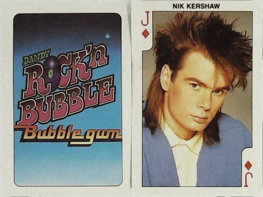 Dandy Gum Rock n Bubble Pop Stars JACK DIAMONDS NIK KERSHAW - Click Image to Close