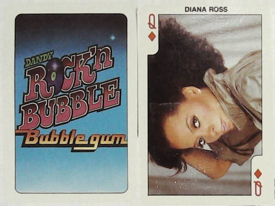 Dandy Gum Rock n Bubble Pop Stars QUEEN DIAMONDS DIANA ROSS