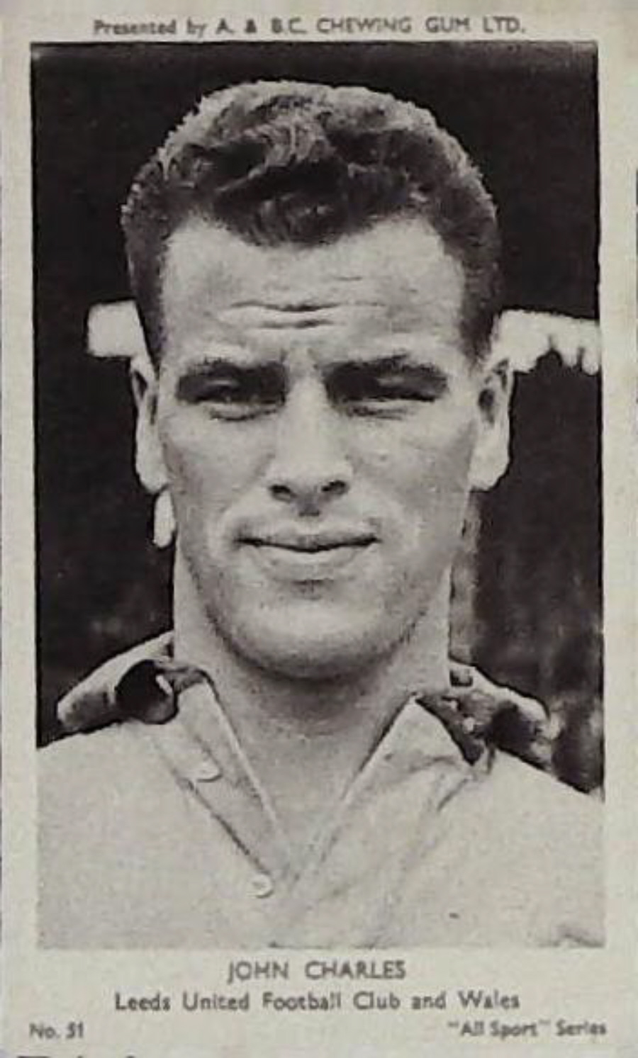 A & B C 1954 All Sports Football Frank Blunstone Chelsea No 13 - Click Image to Close