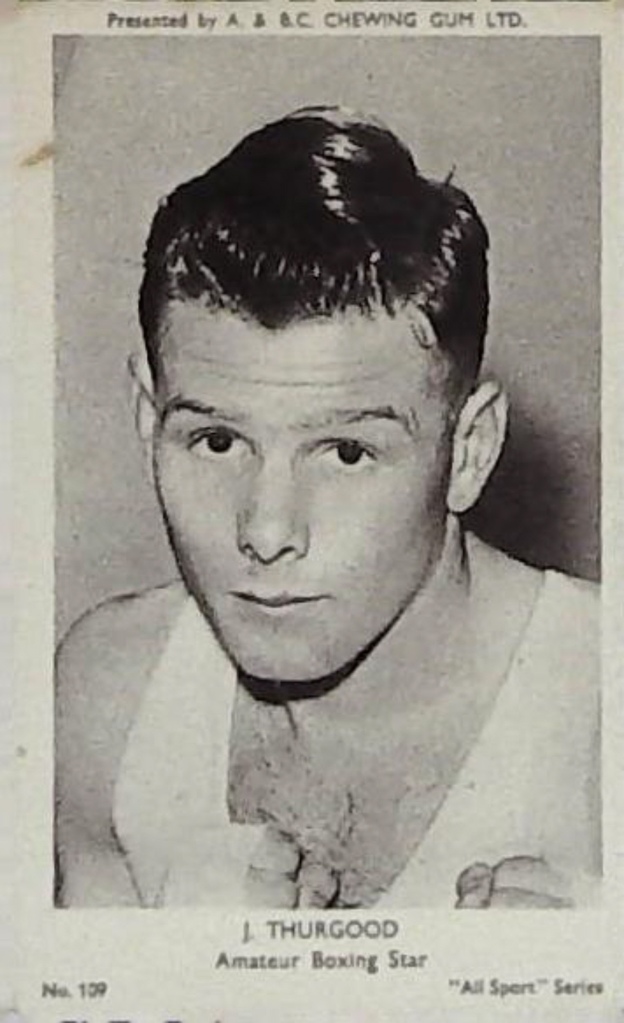 A & B C 1954 All Sports Boxing J Thurgood Amateur Star No 109