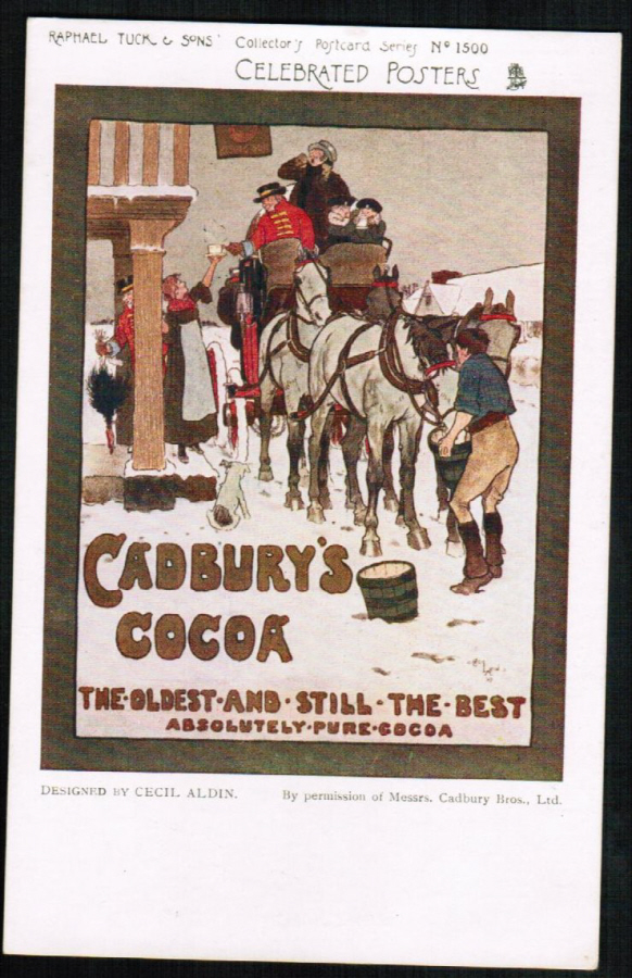 Postcard Advertising Cadbury's Coca unused - Click Image to Close