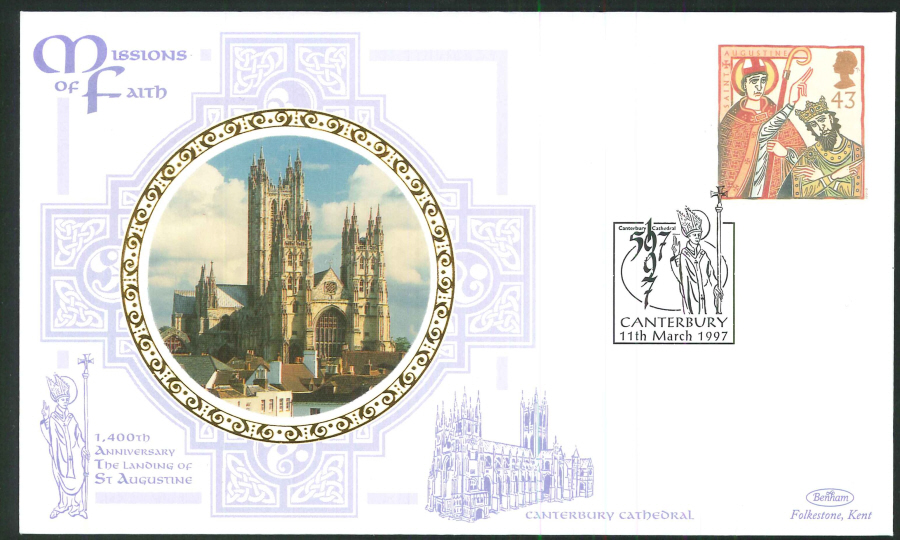 1997 - Missions of Faith - Set of 4 First Day Covers - Various Postmarks - Click Image to Close