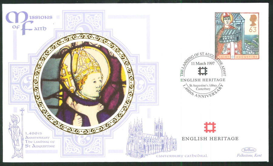 1997 - Missions of Faith - Set of 4 First Day Covers - Various Postmarks - Click Image to Close
