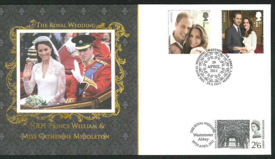 2011 - Buckingham-Royal Wedding William & Kate Westminster Abbey Postmark - Click Image to Close