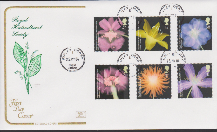 2004 - R H S SEt - FDC -Ripley C D S Postmark