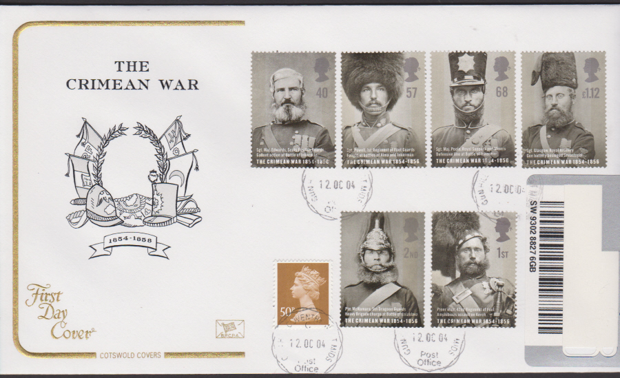2004 - Cotswold Crimean War - FDC - Gun Hill C D S Postmark
