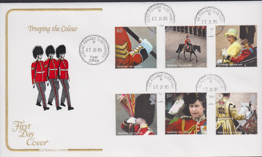 2005 - Cotswold Trooping the Colour - FDC Queens Parade C D S Postmark - Click Image to Close