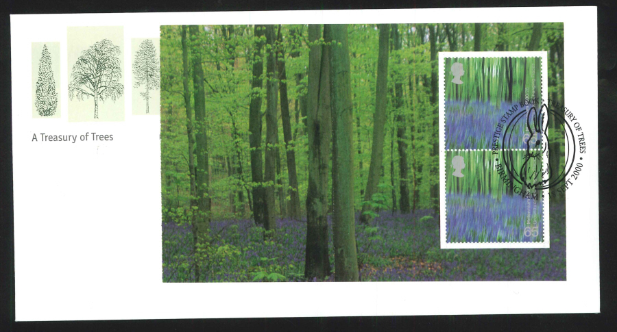 2000 Treasury Trees FDC PSB set of 5 Covers