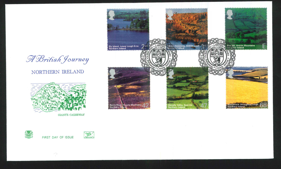 2004 British Journey N I FDC Belfast Handstamp