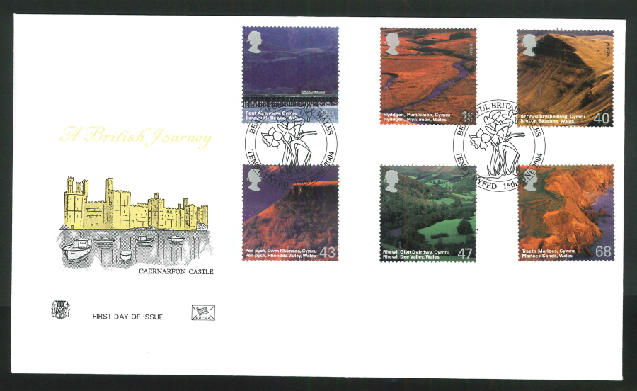 2004 British Journey Wales FDC Tenby Handstamp