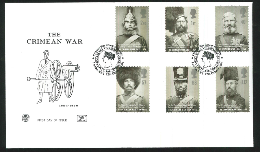 2004 Crimean War FDC Research Society Handstamp - Click Image to Close