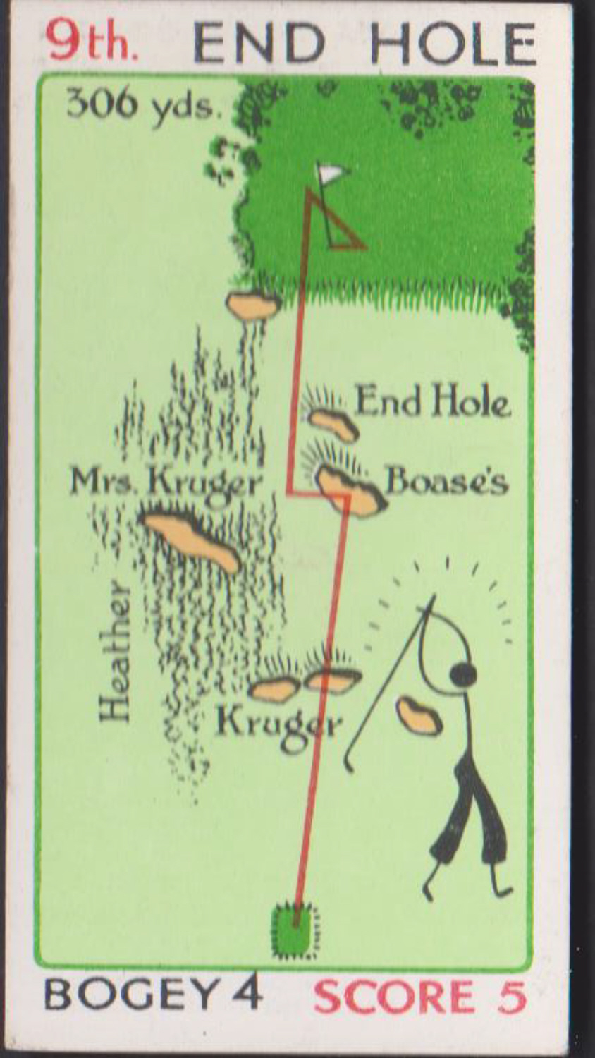 Churchman Can You Beat Bogey at St.Andrews Red Overprint No 26