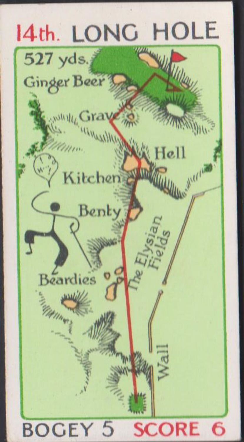 Churchman Can You Beat Bogey at St.Andrews Red Overprint No 41 - Click Image to Close