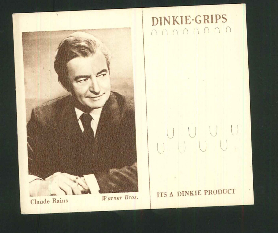 Dinkie 4th Series Warner Brothers Artists No 2 Claude Rains