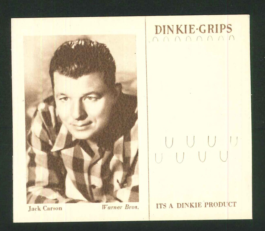 Dinkie 4th Series Warner Brothers Artists No 17 Jack Carson