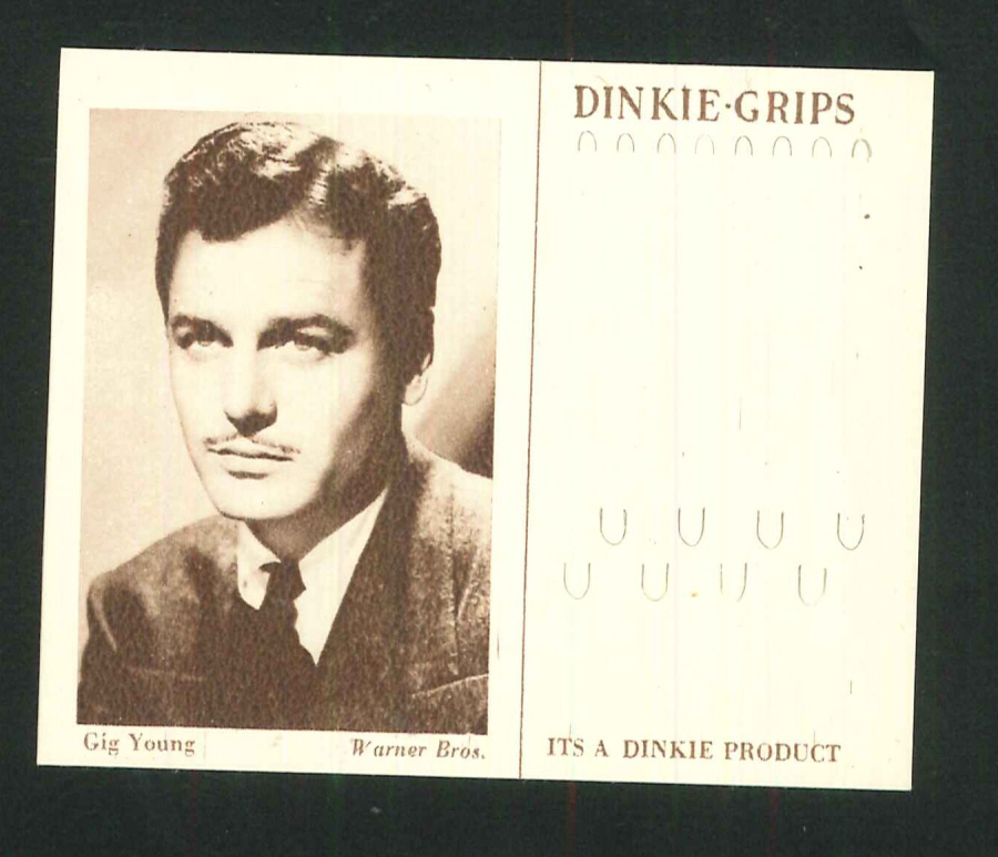 Dinkie 4th Series Warner Brothers Artists No 20 Gig Young