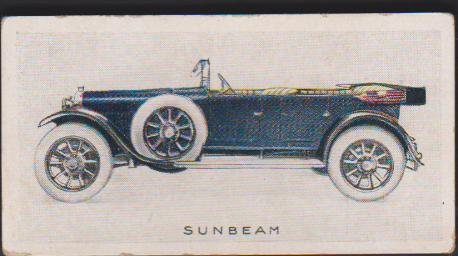 Wills New Zealand Issue Motor Cars No 15 Sunbeam - Click Image to Close
