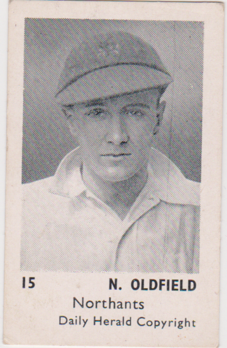 Daily Herald Cricketers No15 N Oldfield - Click Image to Close