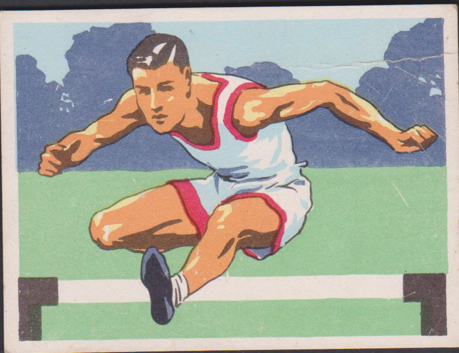 United Tobacco, Sports & Pastimes in South Africa :- No 38 Hurdles - Click Image to Close