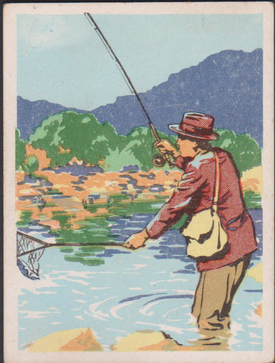 United Tobacco, Sports & Pastimes in South Africa :- No 9 River Fishing - Click Image to Close