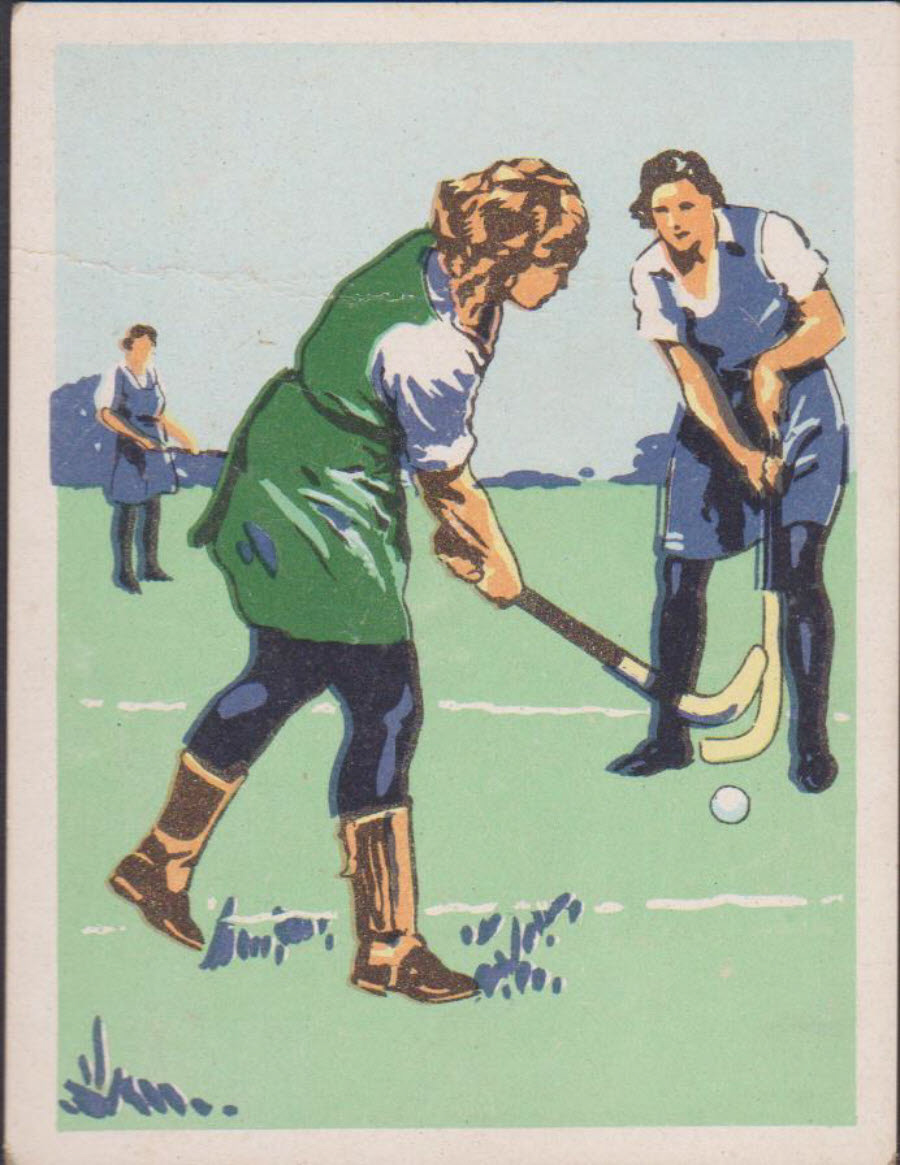 United Tobacco, Sports & Pastimes in South Africa :- No 17 Hockey Women - Click Image to Close