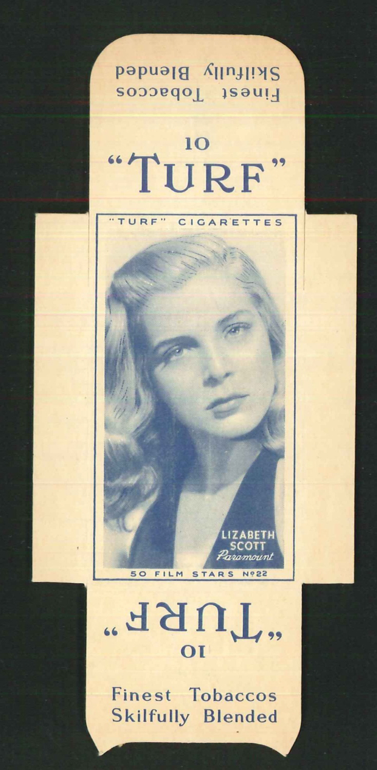 Carreras Turf Full Slides Film Stars No22 Lizabeth Scott