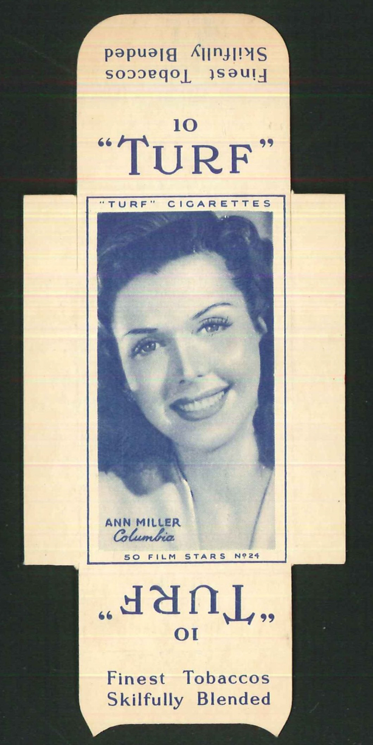 Carreras Turf Full Slides Film Stars No24 Ann Miller