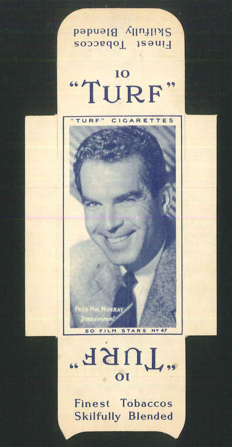 Carreras Turf Full Slides Film Stars No47 Fred MacMurray