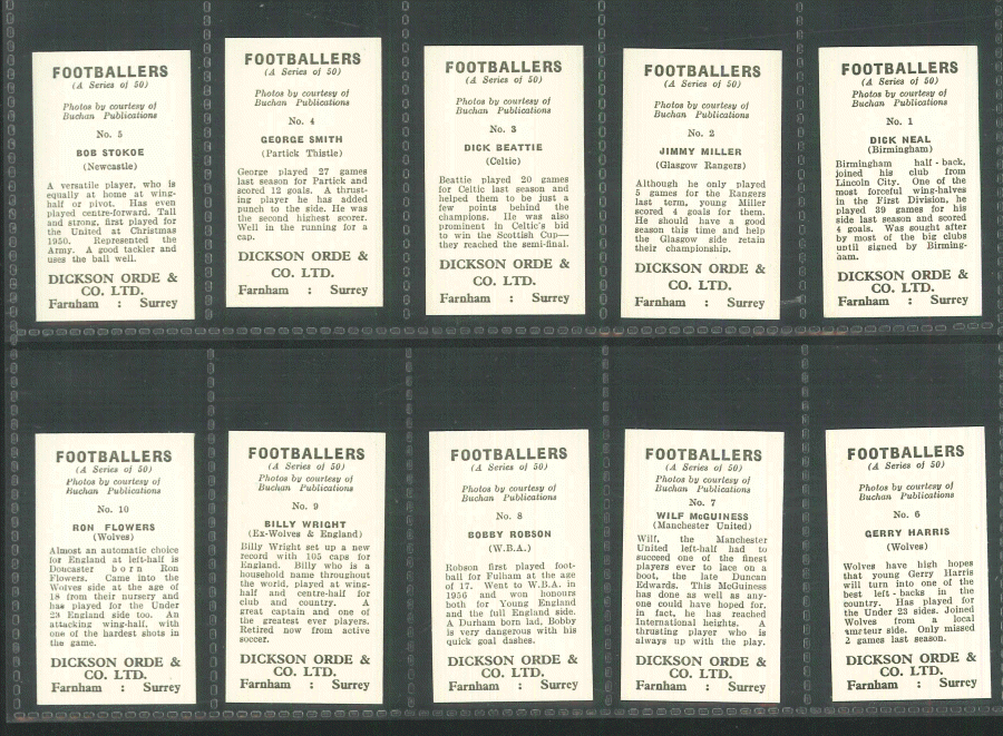 Dickson Orde & Co Ltd - Footballers A Series of 50