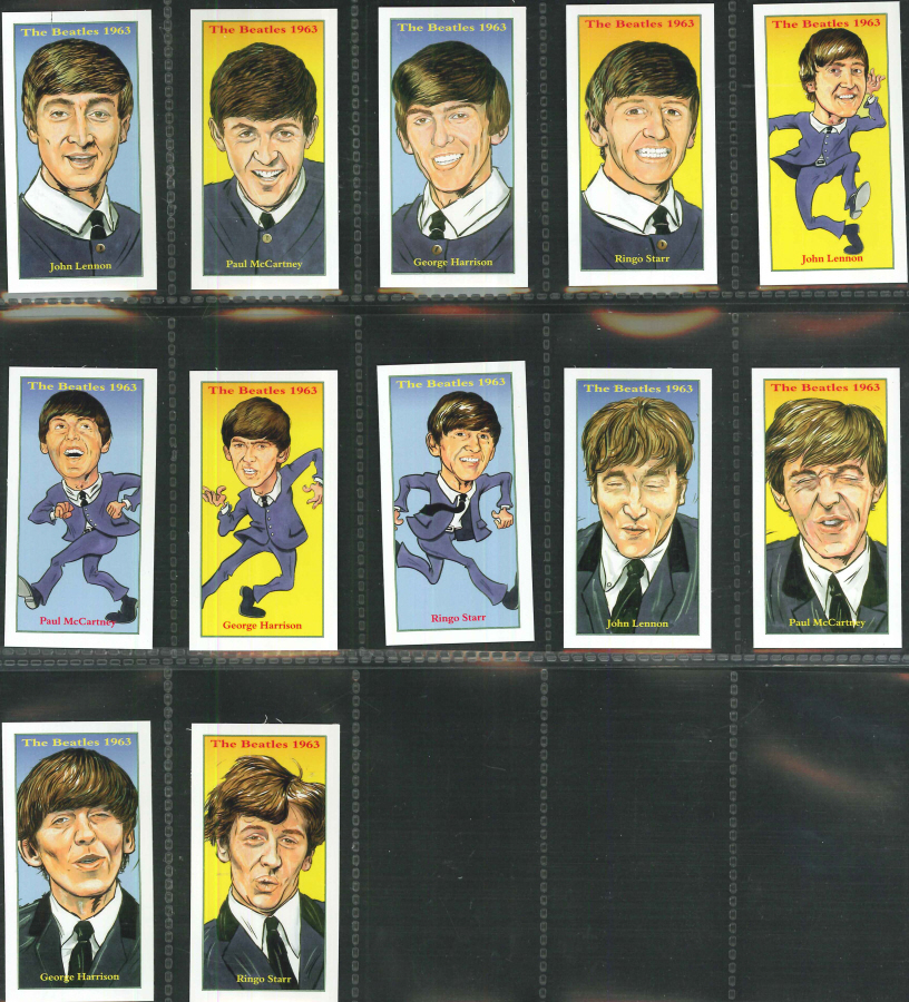 The Beatles Set of 12 cards