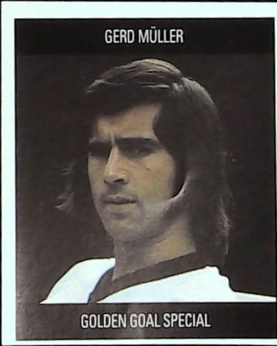 Orbis Football Sticker Italia 90 Golden Goal Special BLUE BACK J Gerd Muller