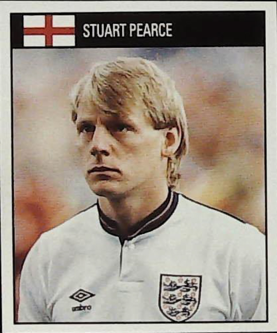 Orbis Italia 90 Football Stickers Blue Back No 45 STUART PEARCE - Click Image to Close