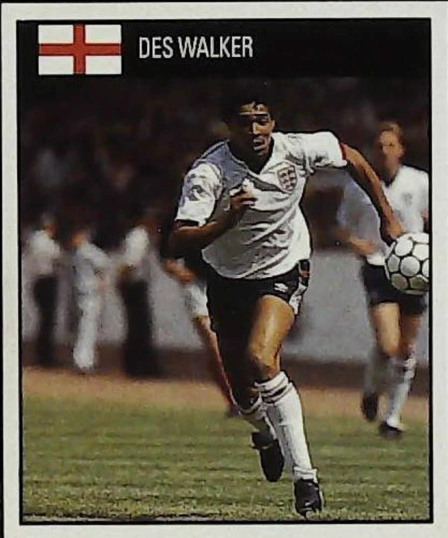 Orbis Italia 90 Football Stickers Blue Back No 46 DES WALKER