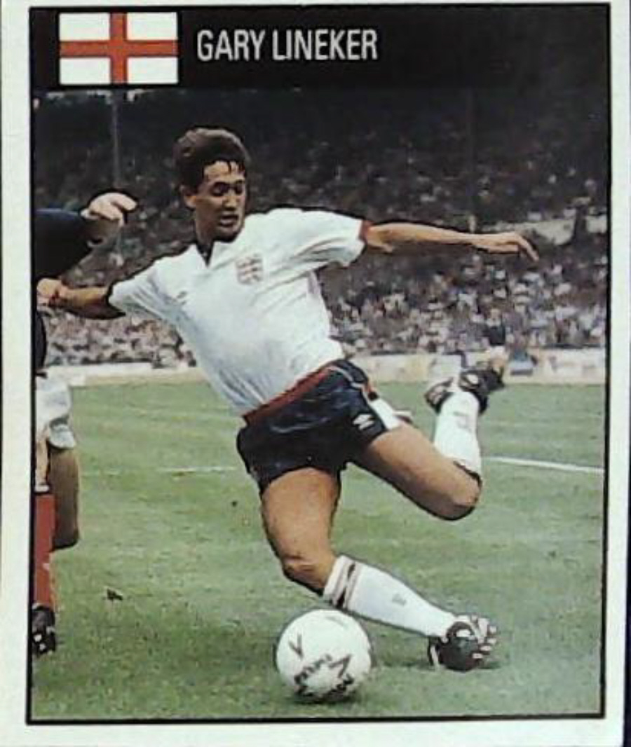 Orbis Italia 90 Football Stickers Blue Back No 53 GARY LINEKAR