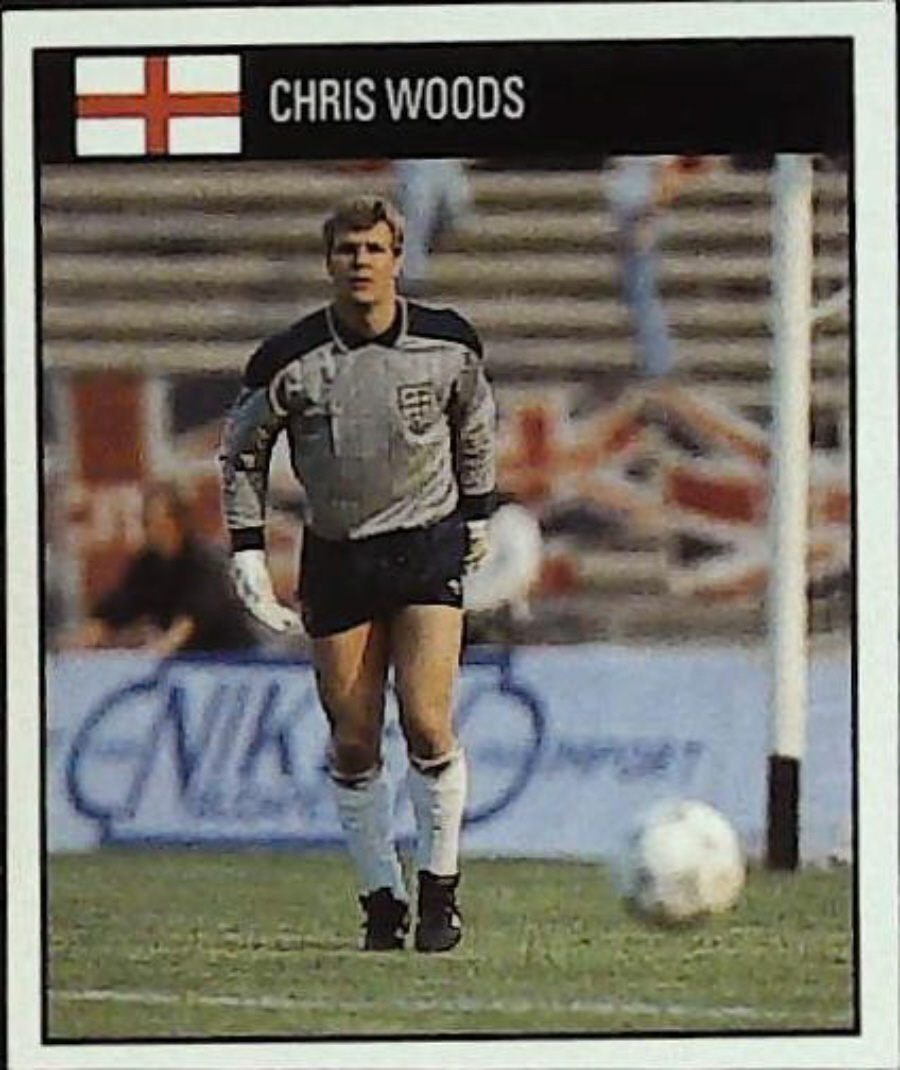 Orbis Italia 90 Football Stickers Blue Back No 54 CHRIS WOODS