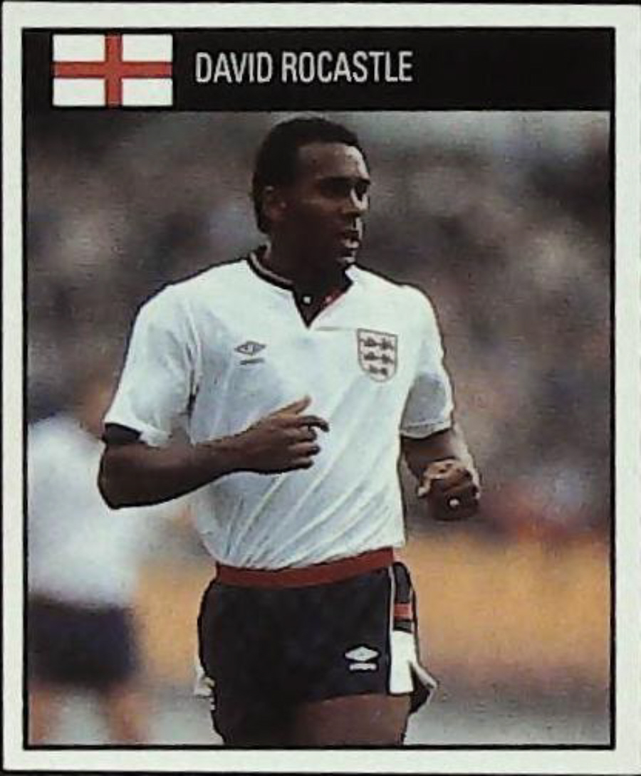 Orbis Italia 90 Football Stickers Blue Back No 57 DAVID ROCASTLE