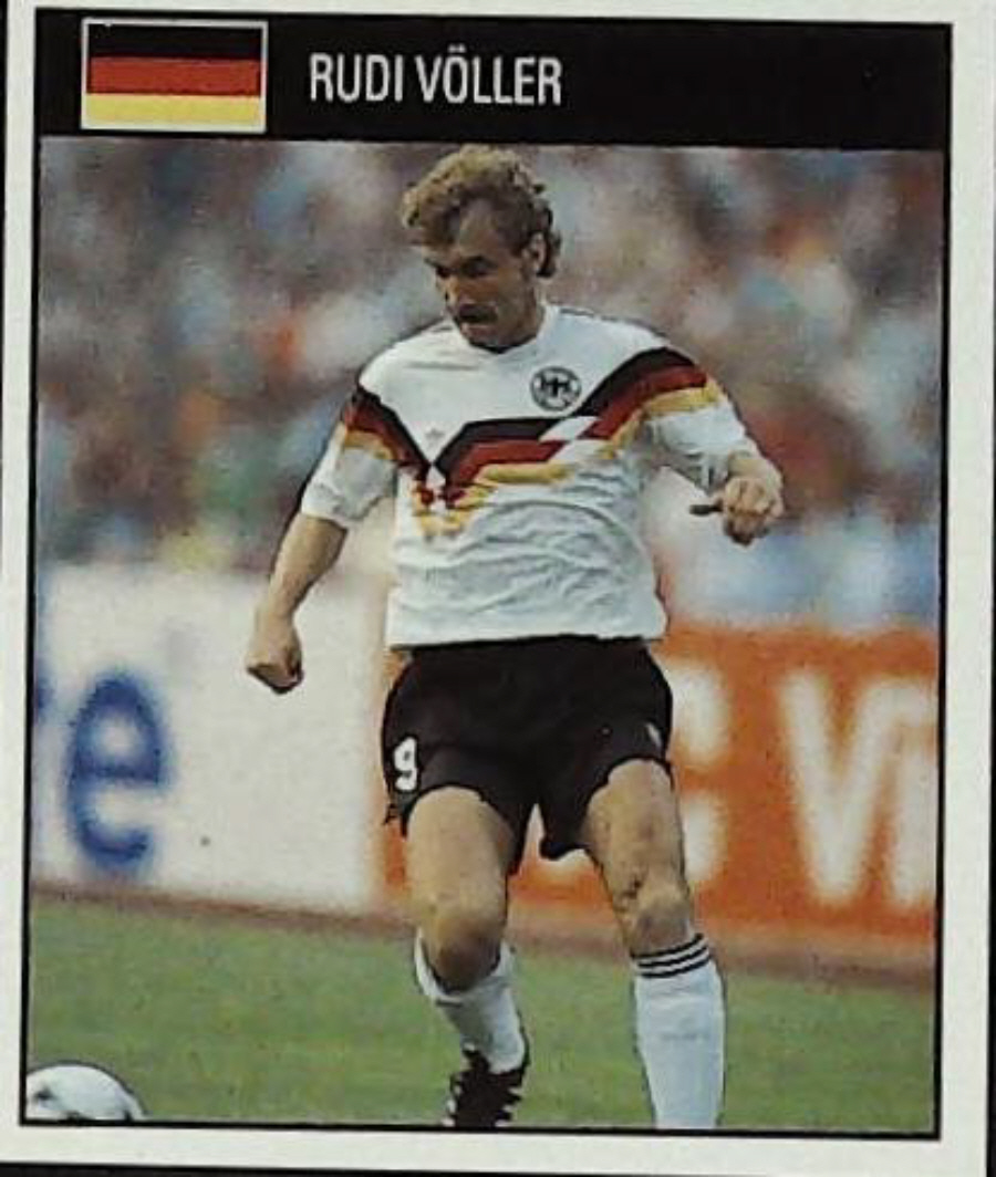 Orbis Italia 90 Football Stickers Blue Back No 74 RUDI VOLLER