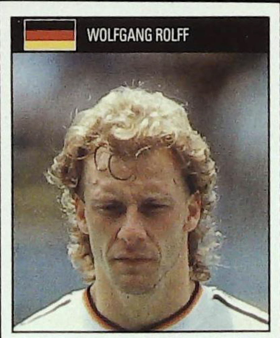 Orbis Italia 90 Football Stickers Blue Back No 80 WOLFGANG ROLFF