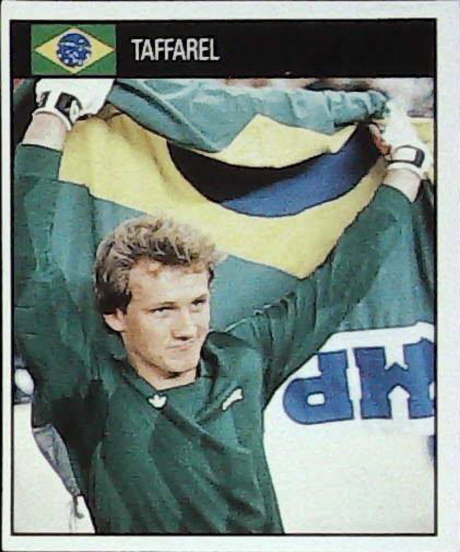 Orbis Italia 90 Football Stickers Blue Back No 85 TAFFAREL