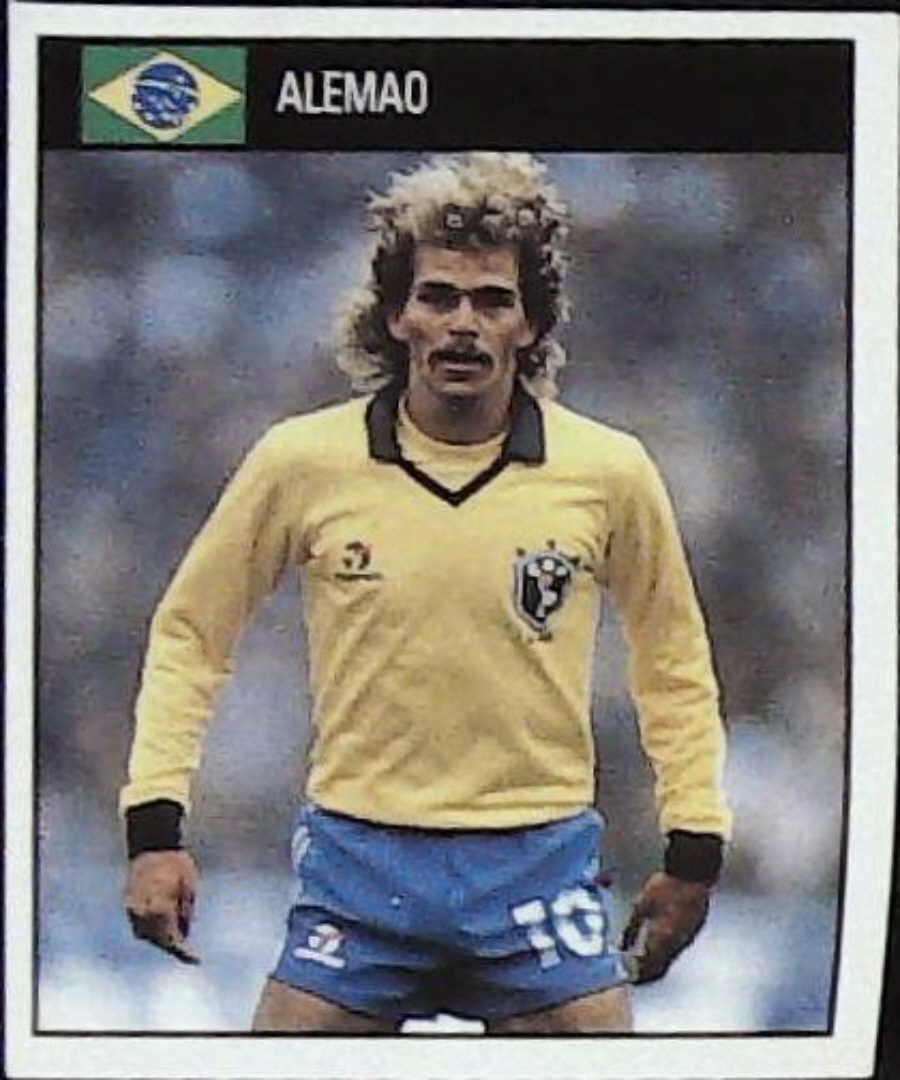 Orbis Italia 90 Football Stickers Blue Back No 91 ALEMAO