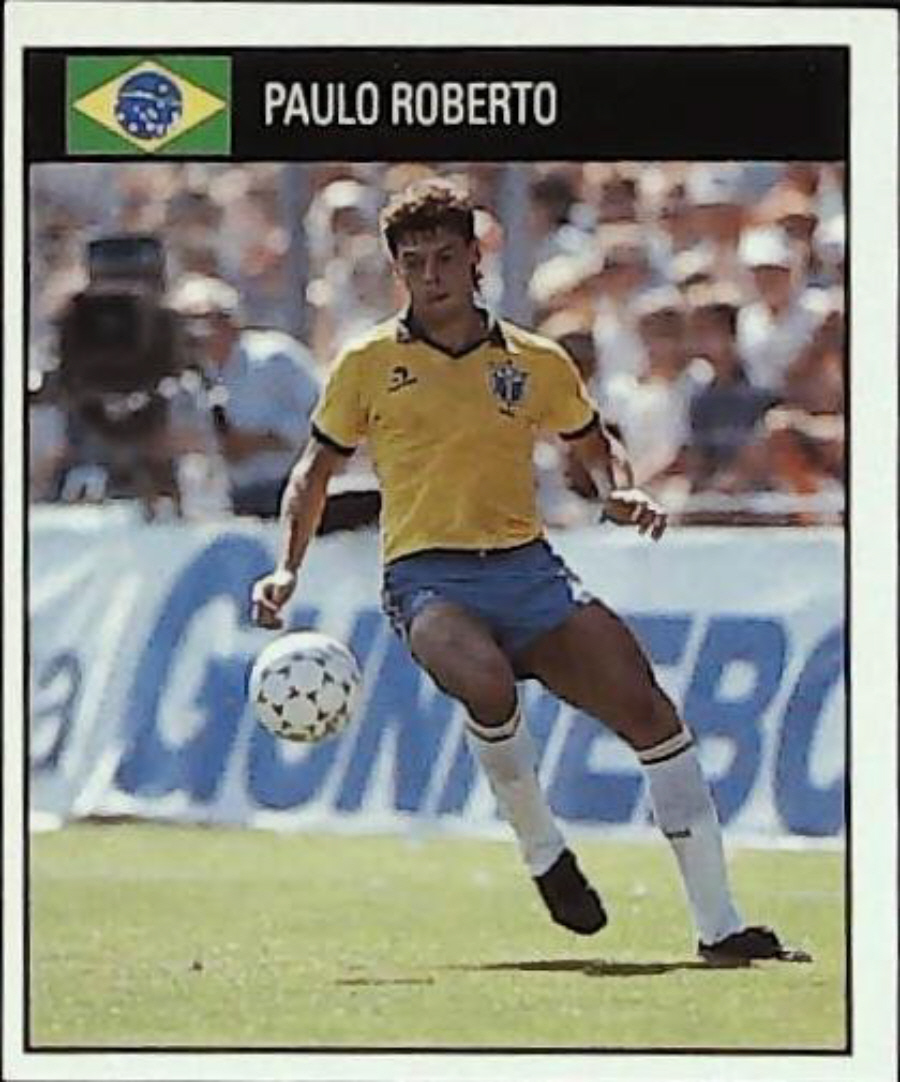 Orbis Italia 90 Football Stickers Blue Back No 97 PAULO ROBERTO