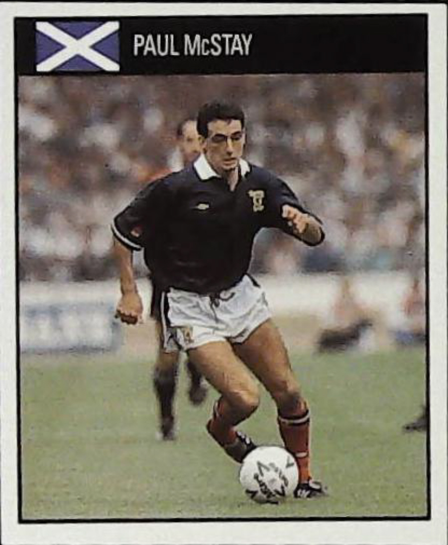 Orbis Italia 90 Football Stickers Blue Back No 113 PAUL McSTAY