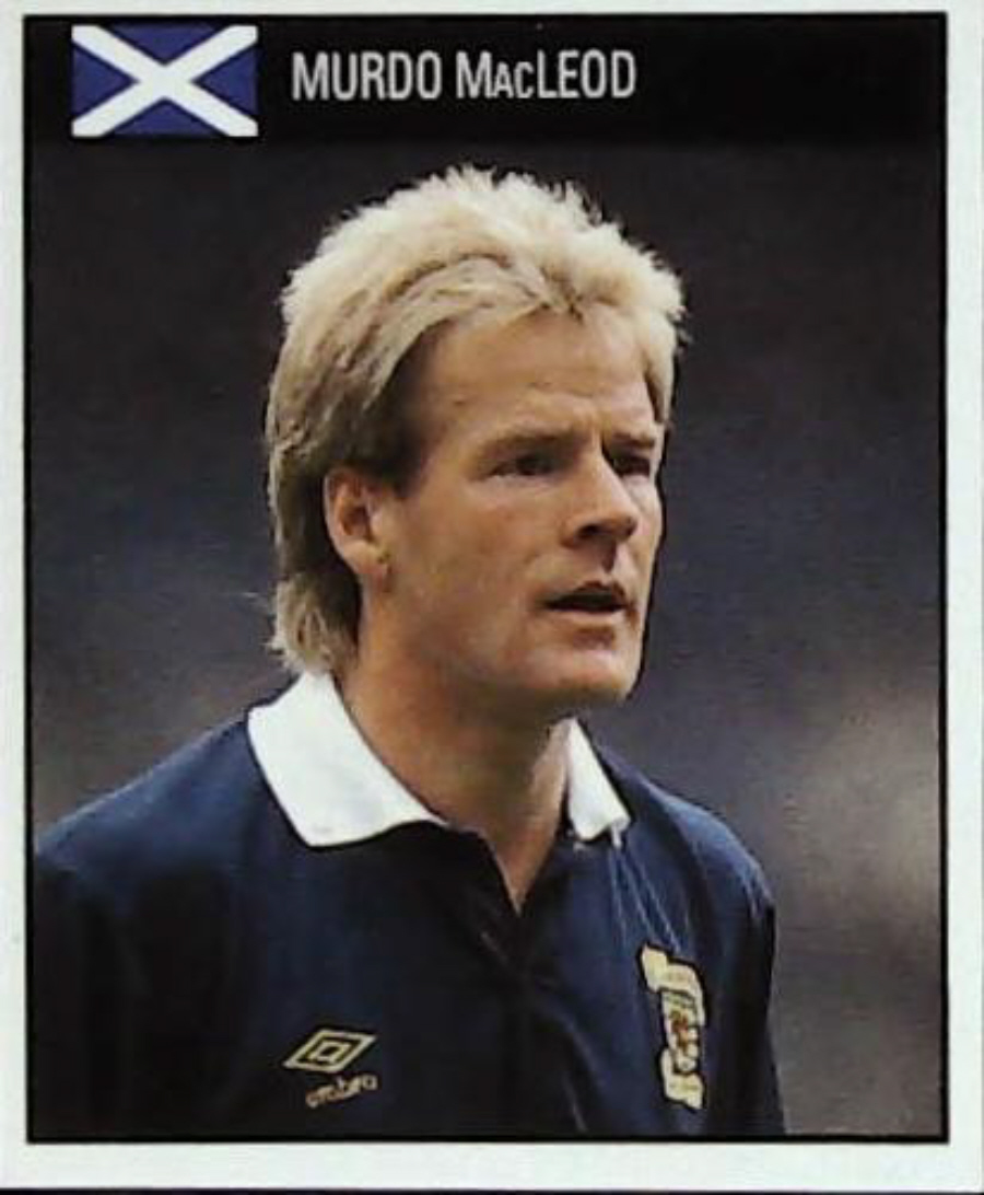 Orbis Italia 90 Football Stickers Blue Back No 114 MURDO MacLEOD