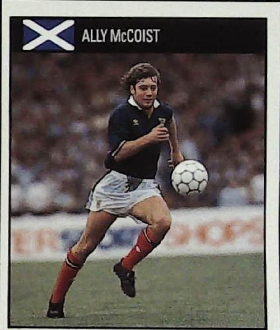 Orbis Italia 90 Football Stickers Blue Back No 116 ALLY McCOIST