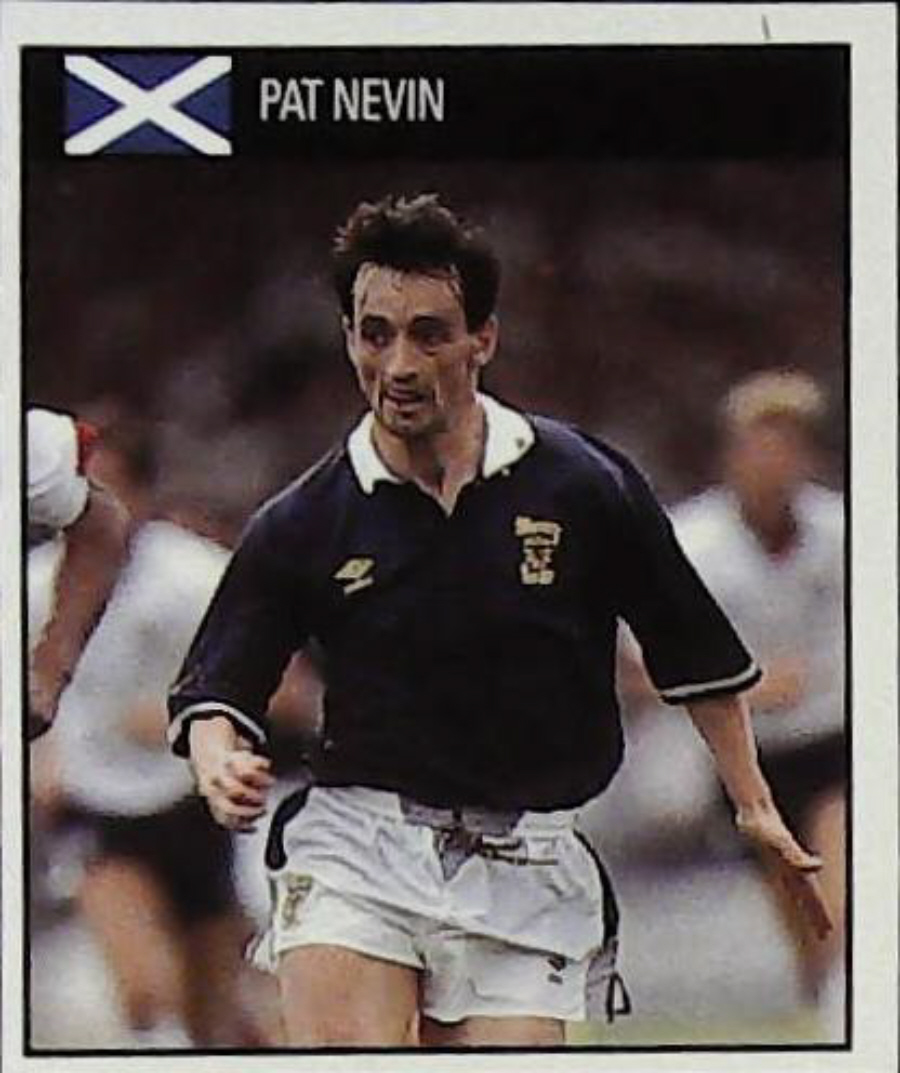 Orbis Italia 90 Football Stickers Blue Back No 122 PAT NEVIN - Click Image to Close